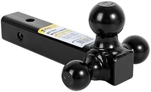 MaxxHaul 70270 Trailer Hitch Hollow Shaft Triple Ball Mount - Black