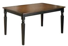 Signature Design by Ashley Furniture-Owingsville Dining Room Table-Casual Style-Black/Brown