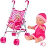 Molly Dolly My First Dolls Pram & Doll Set - Girls Toy Doll Stroller - Baby Doll Pram - Dolls Pushchair - Toy Pram Buggy