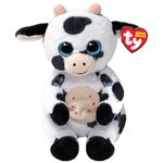 TY Herdly Cow Beanie Bellies Regular 14cm - Squishy Beanie Baby Soft Plush Toys - Collectible Cuddly Stuffed Teddy