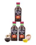 Stokes Original BBQ Sauce 3PK SQUEEZY, Rich & Smoky Barbecue Sauce, Perfect As A Sauce Or Dip, Award Winning Original Barbecue Sauce Marinade, Thick & Sweet BBQ Sauce Made With Honey, 510g