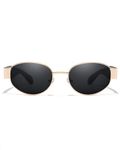 Enafad Retro Oval Sunglasses for Wo