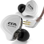 YINYOO CCA C10 in Ear Monitors, IEM Earphones with 4ba 1dd Hybrid Drivers Detachable Tangle-Free Cable Wired Earbuds Headphones for Musicians Singers Audiophile