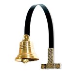 ANTIQUANA Door Chime for Business When Entering - Shopkeepers Bell for Door Opening - Door Bell for Door Opening Solid Brass Metal Door Bell for Business Entry - Door Entry Chime Bell Ringer