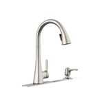 Kohler R22867-SD-VS Maxton Pull-Down Kitchen Faucet with soap/Lotion Dispenser, Vibrant Stainless