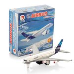 Techzage Airbus A380 Airplane Maintenance Free Pullback Spring Action Race Toy Gift For Boys And Girls - White