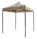 All Seasons Gazebos 2x2 Fully Waterproof Pop up Gazebo With Accessories - Beige