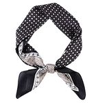 GERINLY Retro Stylish Bandana Neck Scarf for Men Wild Rag Scarf Summer Neckwear (Gray)