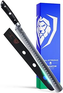 DALSTRONG Slicing Carving Knife - 12" (30,5 cm) - Granton Edge - Gladiator Series - German HC Steel - G10 Handle - Sheath Included - NSF Certified