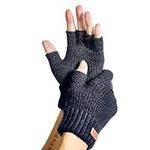 JYUYNY Winter Fingerless Gloves for