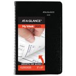 AT-A-GLANCE 2025 Appointment Book Planner, Weekly, 5" x 8", Small, DayMinder, Black (G2100025)