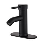 Black Bathroom Sink Faucet Single Handle Bathroom Faucet Modern RV Faucet Commercial Washbasin Faucet Countertop Installation 1 Hole or 3 Holes