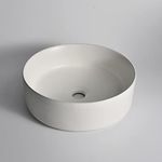 Modern Bathroom Round Matte White P