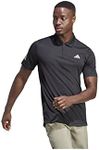 adidas Men's Club 3-Stripes Tennis Polo Shirt, Black, XXL
