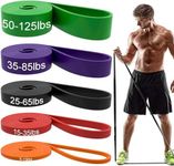 EcoNour Pull Up Bands Set, 5 Different Levels Resistance Band Set for Men and Women - Training for Workout Home Gym Exercise for Calisthenics, CrossFit, Powerlifting, Muscle Toning, Yoga