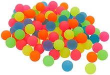 Juvale 100 Pack Bouncy Balls for Kids Bulk - 1 inch/ 25mm Rubber Super Bounce Balls for Birthday Party Favors, Prizes, Gifts (Neon)