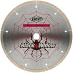 QEP 7" Black Widow Premium-Grade, Thin Rim Diamond Blade for Wet Cutting of Porcelain, Ceramic, Granite and Marble Tile