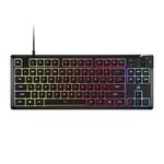 CORSAIR K55 CORE TKL RGB Gaming Keyboard – Tenkeyless, 8-Zone RGB, Quiet Membrane Keys, Spill Resistant, Media Keys, 1000Hz Polling – NA Layout – Black