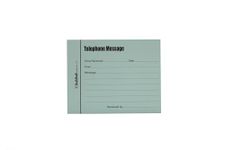 Exacompta - Ref 110Z - Guildhall - Telephone Message Pad, 101 x 127mm, 100 Sheets Per Pad, Pre-Printed Headings for Accurate and Detailed Recording - Blue, Pack of 5