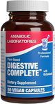 Plant Based Multi Digestive Enzymes Supplement - Clinically Formulated Digestion Supplement with Soothing Herbs and Enzymes for Women and Men for Protein Carb & Fat Digestive Complete (90ct)