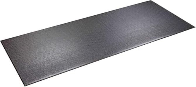 SuperMats Heavy Duty Equipment Mat 12GS Made in U.S.A. for Treadmills Ellipticals Rowing Machines Recumbent Bikes and Exercise Equipment (3-Feet x 7.5-Feet) (36" x 90") (91.44 cm x 228.6 cm) , Black