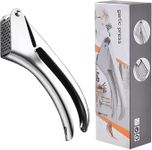 CROOMI Premium Garlic Press Stainless Steel, Garlic Mincer Tool, Crusher Garlic Presses Fruit & Vegetable Cooking Tools Easy Cleaning, Dishwasher Safe Kitchen Accessories