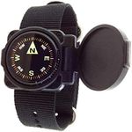 Sun Company ArmArmour 1 - Shielded Wrist Compass with Rugged Tactical Strap | Compass with Cover and Zulu Strap