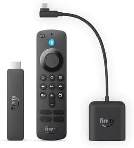 Amazon Fire TV Stick HD (newest model) bundle with Right Angle USB-C Ethernet Adapter