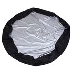 Angoily 1PCS Round Pool Cover for Above Ground Pools, 6 ft Round Solar Pool Cover Protector for Inflatable Pool and in- ground Pools for and Reduce Water Evaporation (Black, 190X30CM)