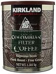 Kirkland Signature - 100% Colombian Filter Coffee Supremo Bean Dark Roast Fine Grind 1.36kg an interestingly Flawed Version