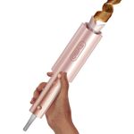 TYMO CurlPro Plus Automatic Curling Iron - Upgraded Rotating Barrel Curling Wand, Hair Curler Automatic for Women, Anti-Scald, Tangle-Free, 600M Ionic, Dual Voltage, Gold Blush,1.25 inch