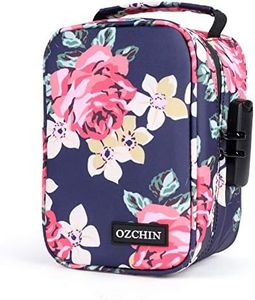 Smell Proof Bag with Combination Lock Lunch Bag File Organizer Case Container; Medicine Lock Bag Travel Storage Case Christmas Gifts for Women