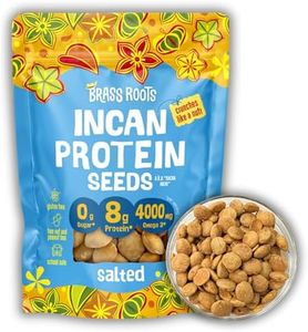 Brass Roots Organic Incan Protein Seeds - Salted - 10 oz, High Protein, School Safe, Nut Free, High Omega 3, Supports Gut Health, Good Source of Fiber, Shark Tank (10 oz (Pack of 1), Salted)