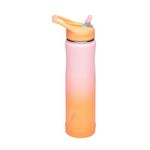 SUMMIT 24 oz - TriMax® Insulated Stainless Steel Water Bottle with Flip Straw Lid and Silicone Bottle Bumper - Coral Sands (ombre)