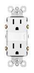 Legrand Radiant NTL885TRWCC6 15 Amp Adjustable LED Night Light Outlet, Tamper Resistant Decorator Receptacle, Optional Louver, White (1 Count)