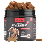 Hemp Calming Chews for Dogs Anxiety 150 pcs - Dog Anxiety Relief - Dog Calming Chews - Melatonin for Dogs - for Stress, Travel, Check-up, Barking or Grooming - Dog Calming Treats