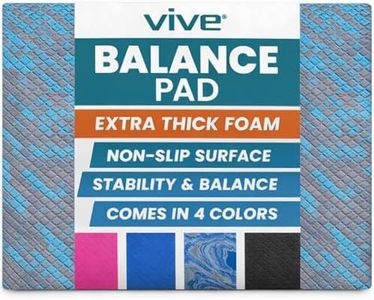 Vive Balance Pad - Foam Large Yoga Mat Trainer for Physical Therapy, Stability Workout, Knee and Ankle Exercise, Strength Training, Rehab - Chair Cushion for Adults, Kids, and Travel (Blue Gray Swirl)