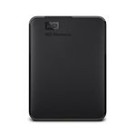 WD 1TB Elements portable external hard drive, USB 3.0 interface, portable external storage, Plug-and-Play, SuperSpeed USB 3.2 Gen 1, Formatted for PC and Mac, Black