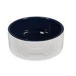 Petface Bone Ceramic Bowl (Cream/Navy), 20cm