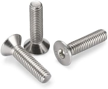 Bolt Dropper Stainless Steel Hexagon Countersunk Screws M4 x 25 mm - 50 Piece Set, DIN 7991, Internal Hex Drive, A2 V2A VA Quality - Durable and Strong for Versatile Applications