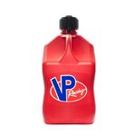 VP Racing Fuels Motorsport 5 Gallon Plastic Utility Jug Red w/Deluxe 14 Inch Hose Kit (2 Pack) Fits Most Automotive Gas Tanks and Has Built-In Filter