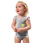 bblüv - Wräp - Warm Neoprene Wetsuit for Baby and Infants, Small (Grey)
