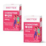 BBETTER Coenzyme Q10 100mg Highest Strength & High Absorption CoQ10 for Heart Health, Energy Levels, and Antioxidant Defense 120 Capsules