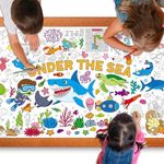 Under The Sea Large Coloring Poster