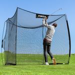 Forza Proflex Pop-Up Golf Cage | Durable 8ft x 8ft x 8ft Training Net with Impact-Resistant Design - Easy Setup