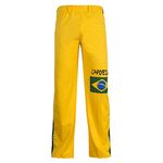 Authentic Brazilian Capoeira Martial Arts Pants - Unisex (Yellow with Brazilian Flag)