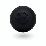 Velocity Massage Lacrosse Ball for Muscle Knots, Myofascial Release, Yoga & Trigger Point Therapy - Firm Rubber Scientifically Designed for Durability and Reliability - Black, 2 Balls