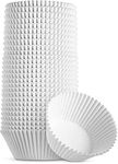 Bakefy�-500 White Cup Cupcake Liners - Standard Size Cupcake Wrappers to use for Pans or Carrier or on Stand - White Paper Baking Cups Pack of 500