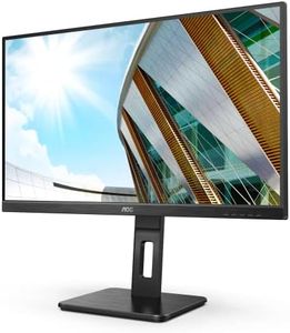 AOC 27P2Q - Monitor FHD da 27 pollici, regolabile in altezza (1920 x 1080, 75 Hz, VGA, DVI, HDMI, DisplayPort, hub USB), colore: Nero