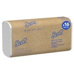 Scott Multifold Hand Towels 1804 - Z Fold Paper Towels - 16 Packs x 250 White Paper Hand Towels (4,000 total)